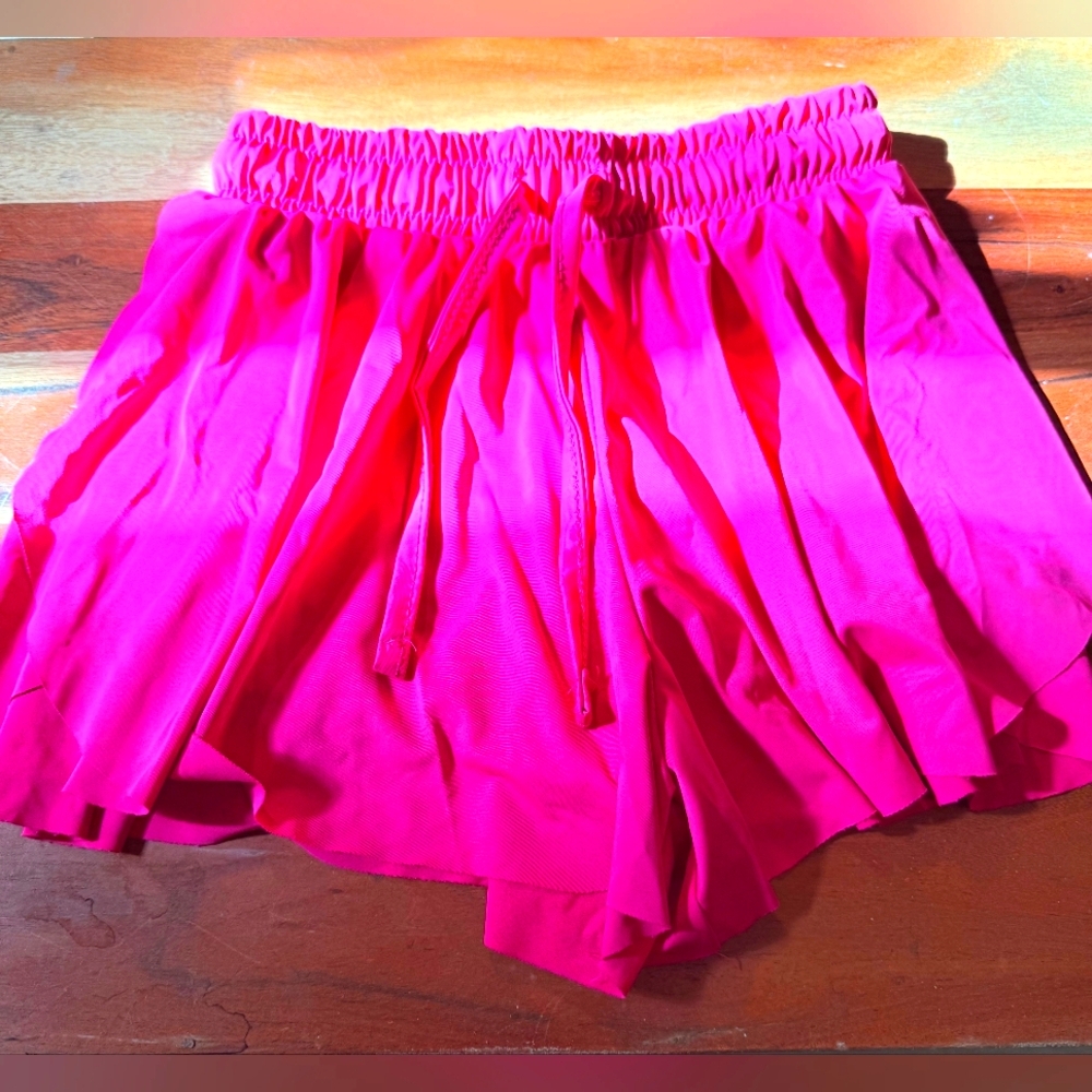 🖤5/$25🐝 Girls Sz 8 Butterfly 🦋 Shorts Flowy Comfy Hot Pink Like New 🩷